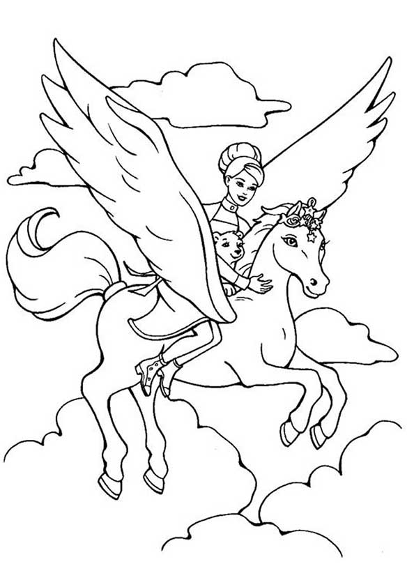 Download Barbie And The Magic Of Pegasus Coloring Page - Free ...
