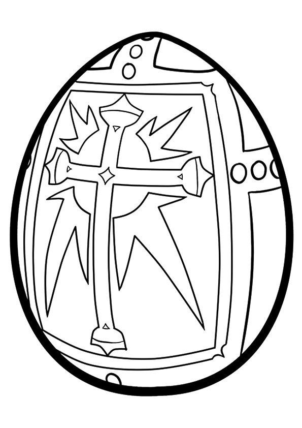 the religious easter egg coloring page free printable coloring pages