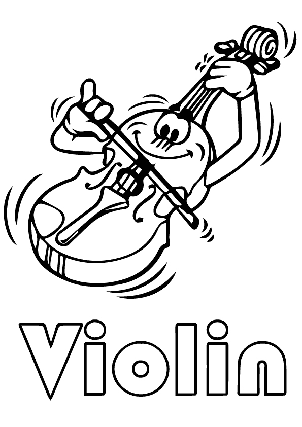 Download Play Violin Coloring Page - Free Printable Coloring Pages ...