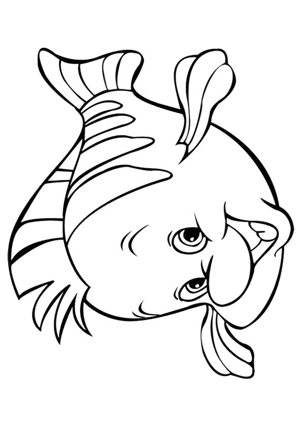 The Flounder Coloring Page - Free Printable Coloring Pages for Kids