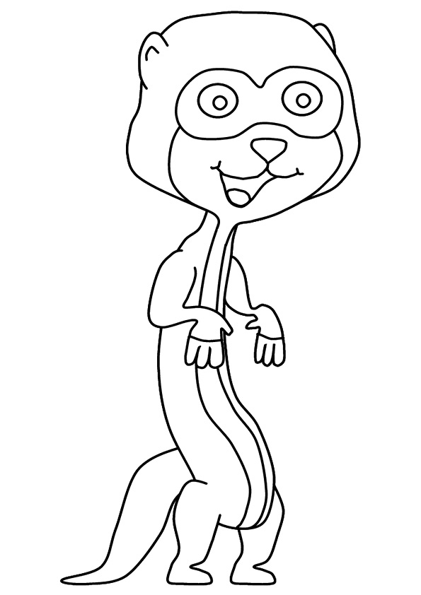 Download Funny Meerkat Coloring Page - Free Printable Coloring ...