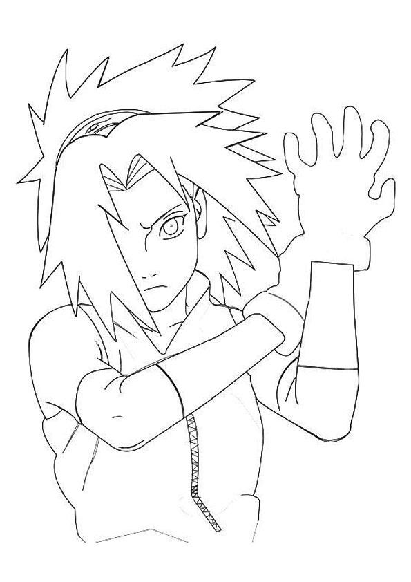 Haruno Sakura Coloring Page - Free Printable Coloring Pages for Kids