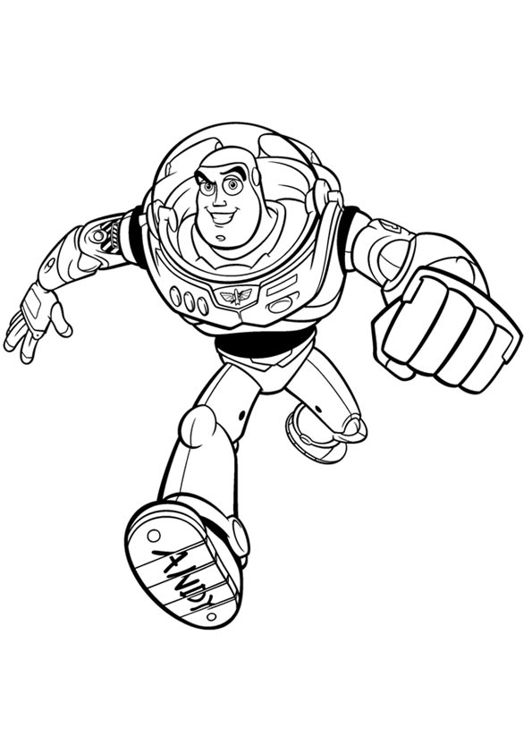 Buzz Lightyear Coloring Page - Free Printable Coloring Pages for Kids