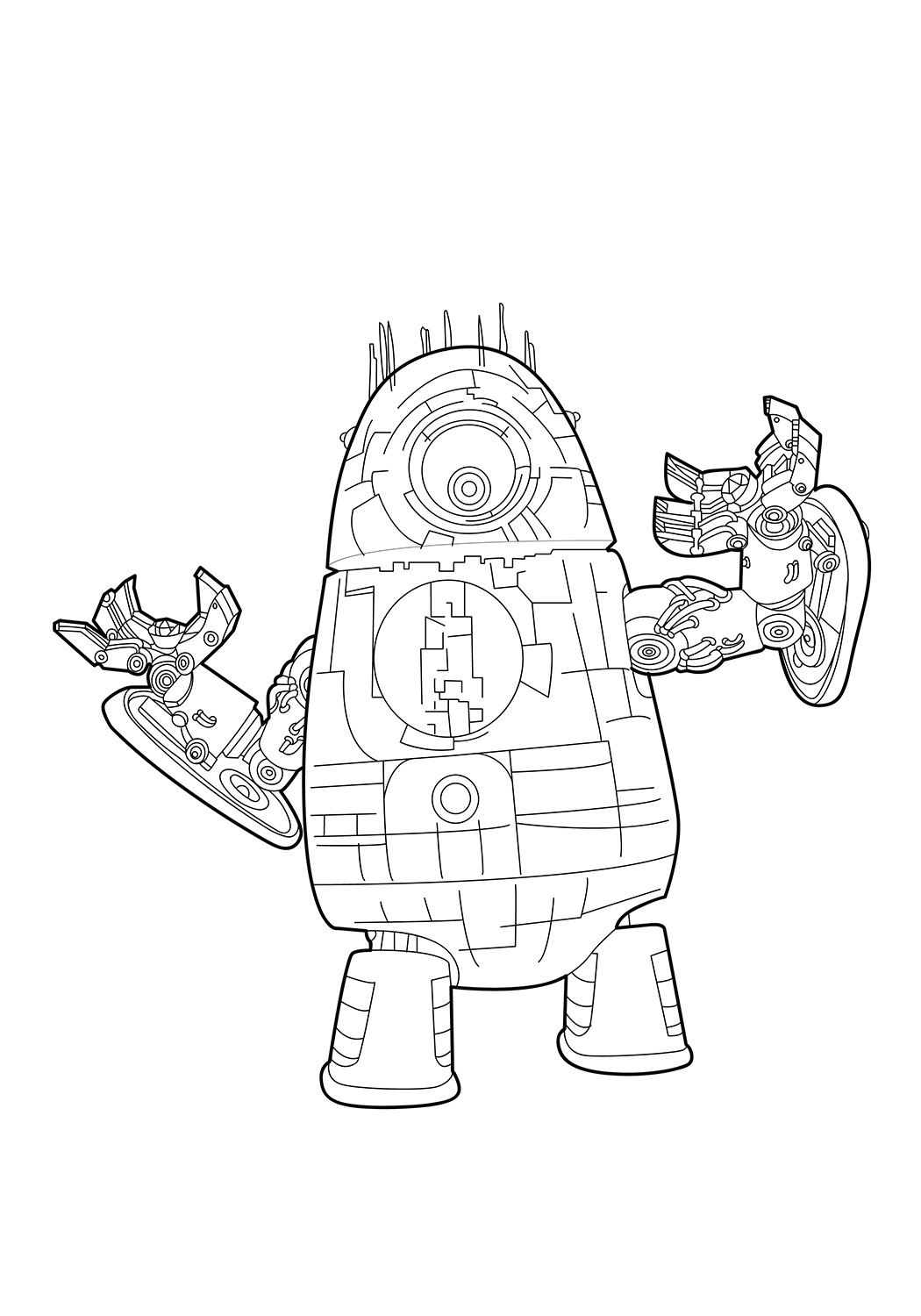 Download 76+ Rob Robot Cartoon For Kids Printable Free Coloring Pages