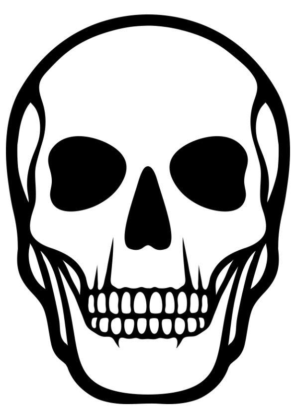 Human Skull Coloring Page Free Printable Coloring Pages for Kids