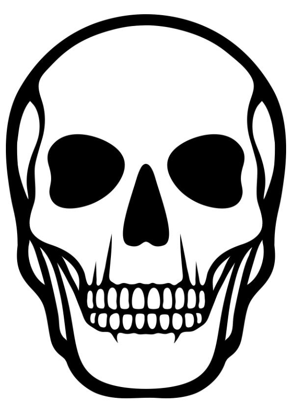 Skeleton Head Printable Printable Word Searches Skeleton Head Printable Printable Word Searches
