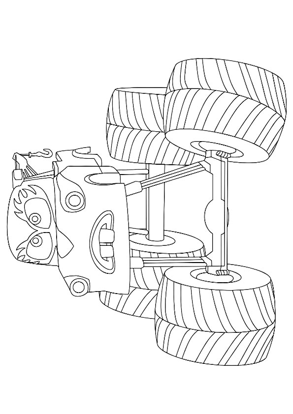 Cartoon Monster Truck Coloring Page   Free Printable Coloring Pages for ...