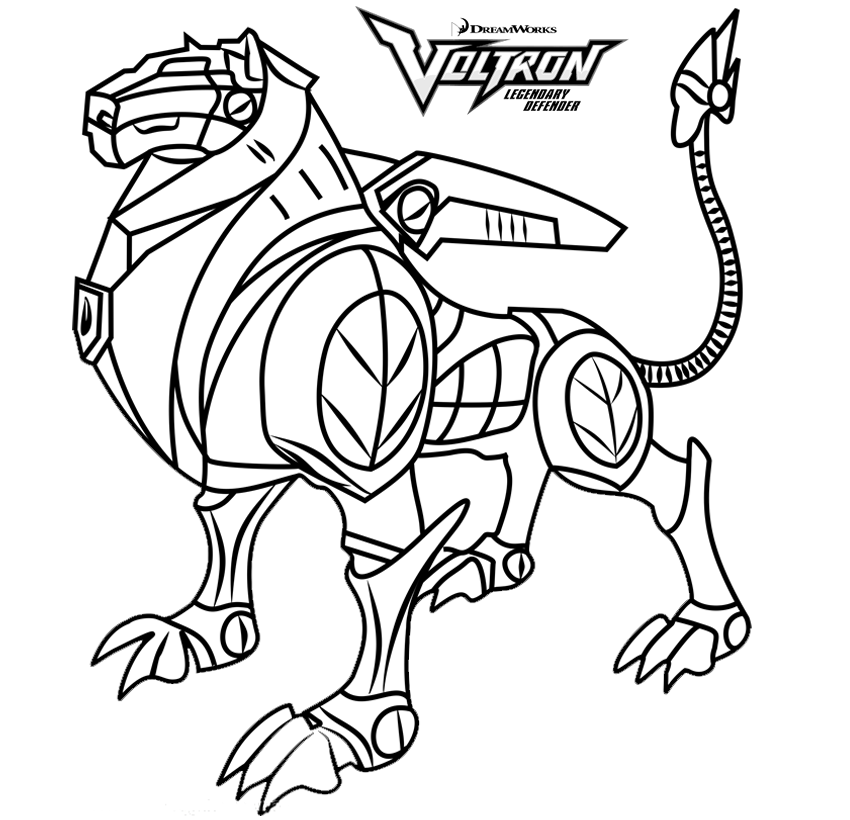 Black Lion Coloring Page - Free Printable Coloring Pages for Kids