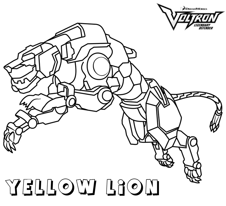 Yellow Lion Coloring Page - Free Printable Coloring Pages ...