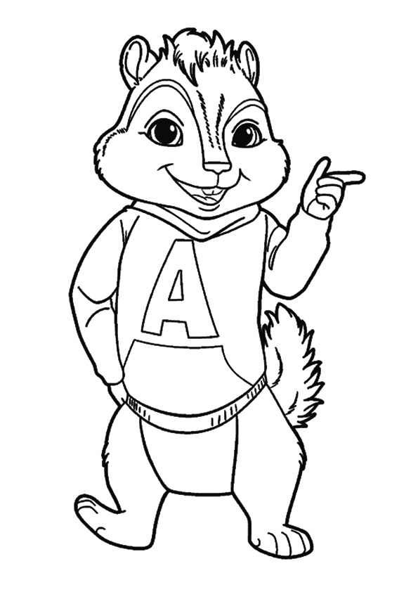 241 Cartoon Alvin And The Chipmunks 2 Coloring Pages for Kindergarten