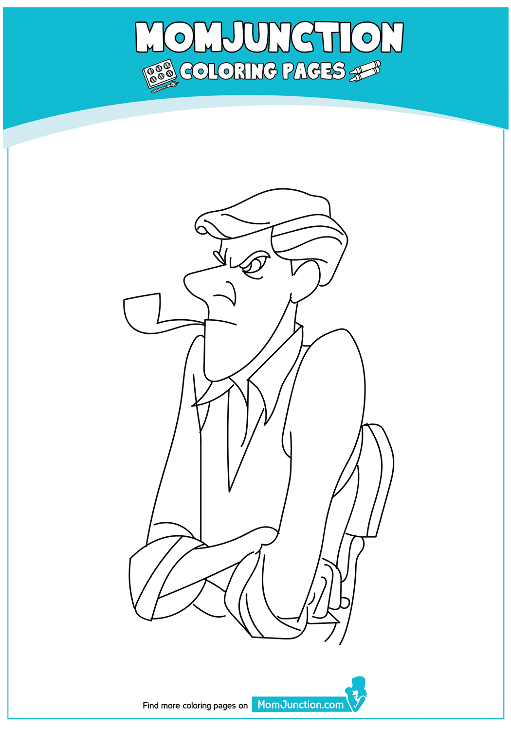 Stubborn Roger Coloring Page - Free Printable Coloring Pages for Kids