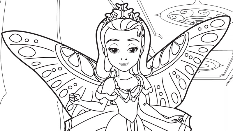 Princess Amber Coloring Page - Free Printable Coloring Pages for Kids