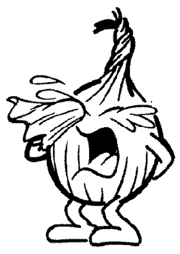 Crying Onion Coloring Page - Free Printable Coloring Pages ...