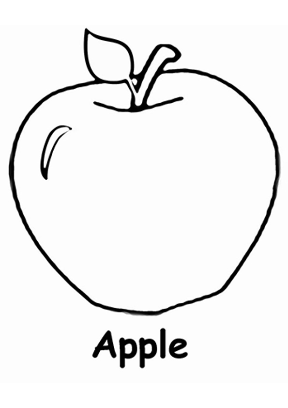 Download An Apple Coloring Page - Free Printable Coloring Pages for ...