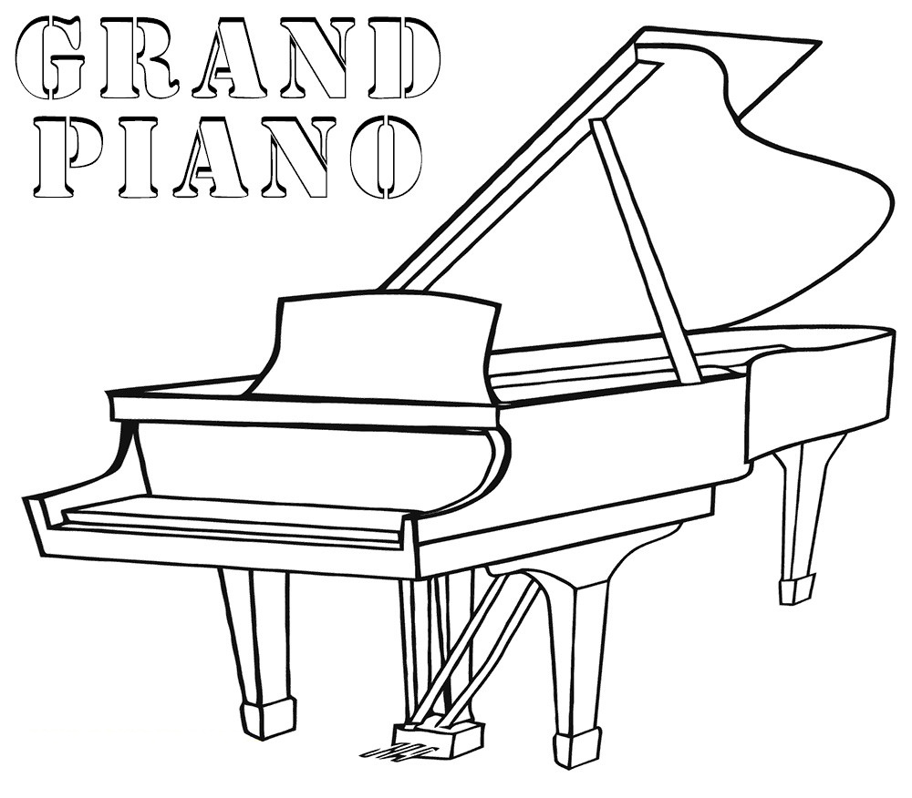 Download Grand Piano Coloring Page - Free Printable Coloring Pages ...