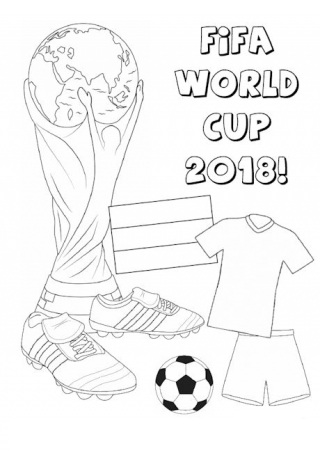 FIFA World Cup 2018 Outfit Coloring Page - Free Printable Coloring