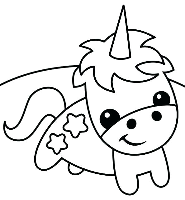 Cute Baby Unicorn Coloring Page Free Printable Coloring Pages