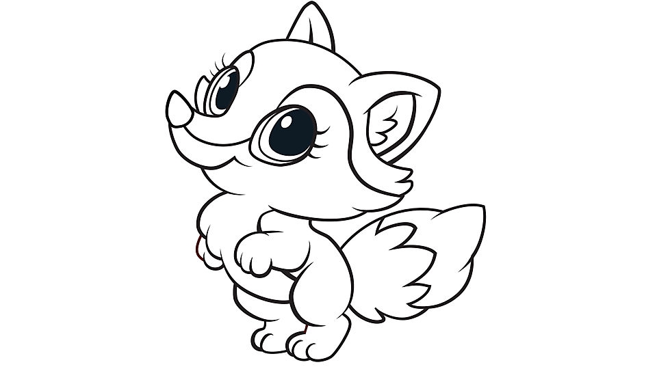 Lovely Fox Coloring Page   Free Printable Coloring Pages ...
