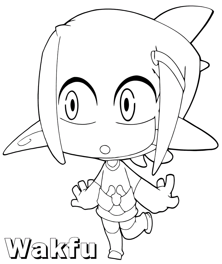 Naive Wakfu Coloring Page - Free Printable Coloring Pages for Kids