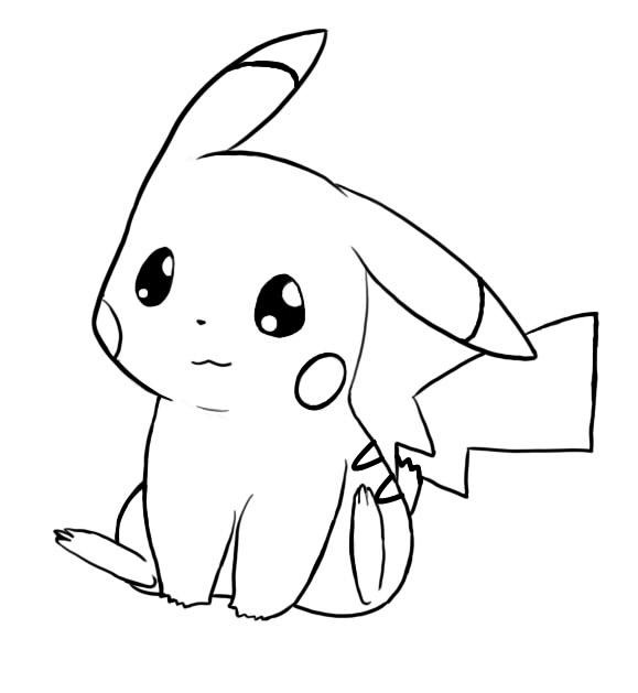 Download Cute Pikachu Coloring Page - Free Printable Coloring Pages ...
