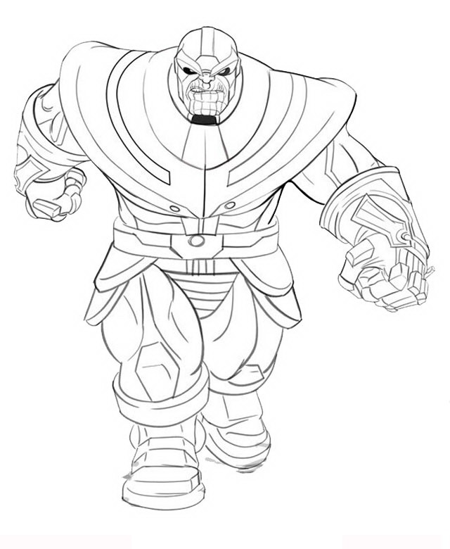 Free Printable Thanos Coloring Pages