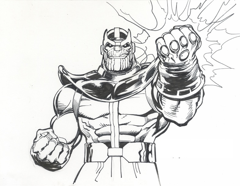 Power Fist Of Thanos Coloring Page - Free Printable Coloring Pages for Kids