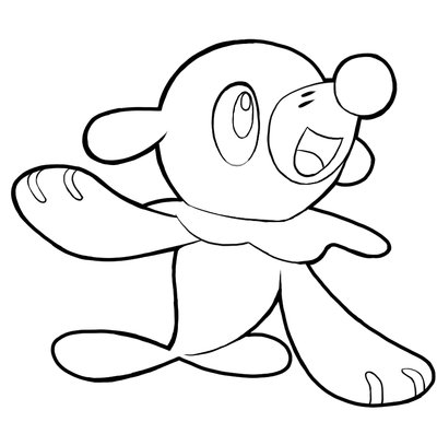 Popplio Or Ashimari Coloring Page - Free Printable Coloring Pages for Kids