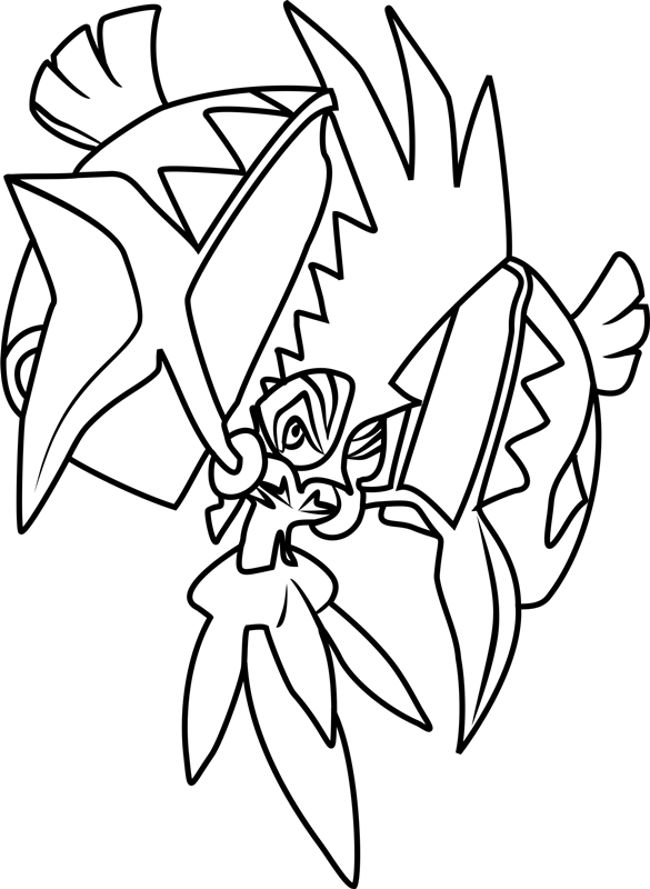  Tapu  Koko  Pokemon  Coloring  Page  Free Printable Coloring  