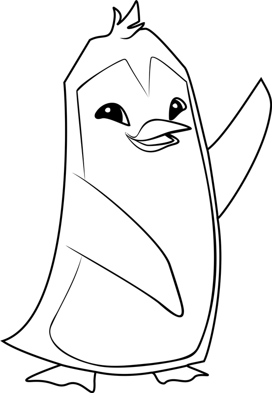 Funny Penguin Coloring Page - Free Printable Coloring Pages for Kids