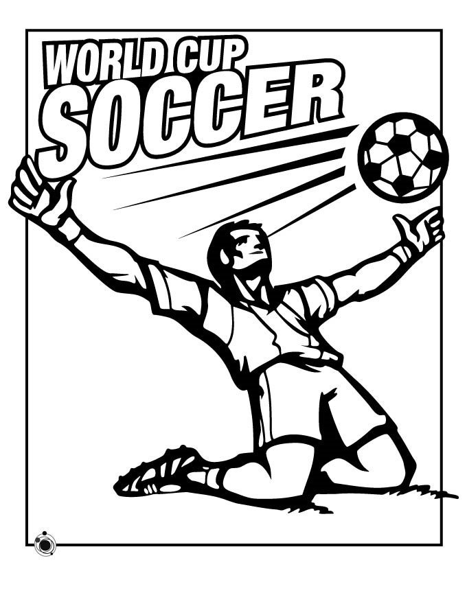 World Cup Soccer Coloring Page Free Printable Coloring Pages for Kids