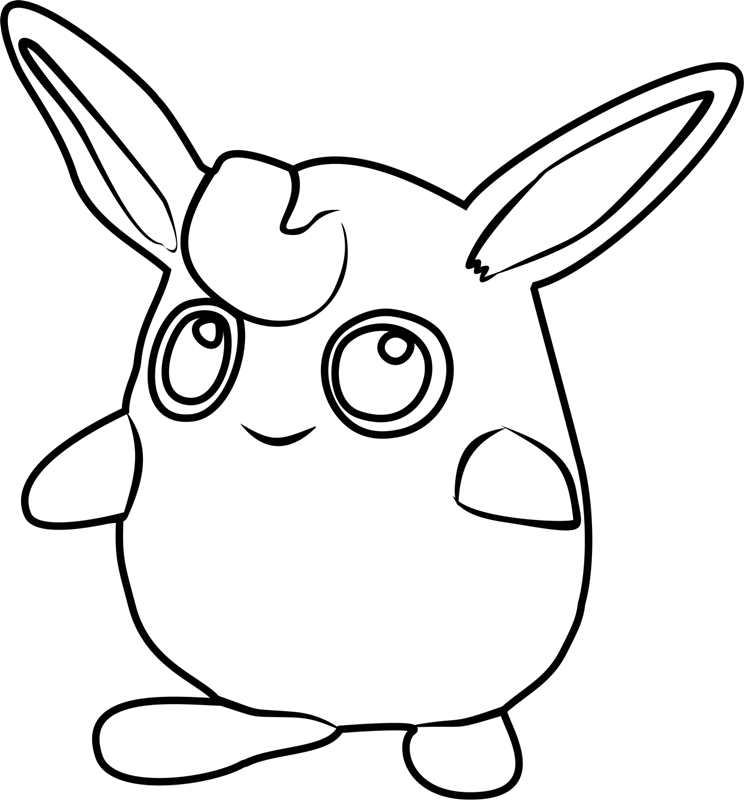 Wigglytuff Pokemon Coloring Page - Free Printable Coloring Pages for Kids