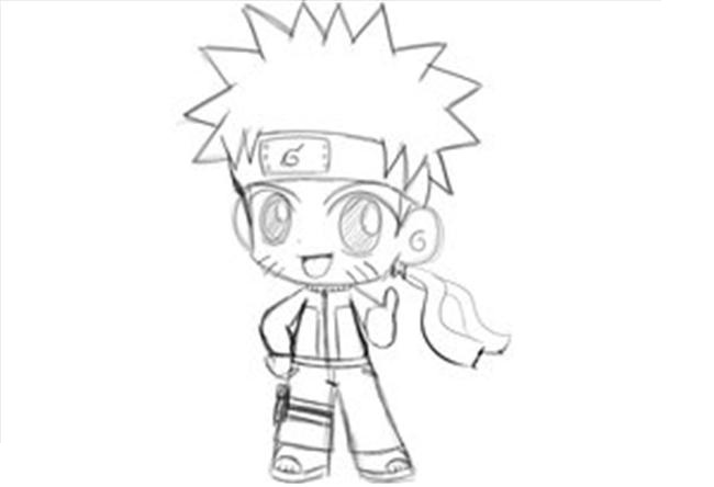 Chibi Naruto Coloring Page - Free Printable Coloring Pages for Kids