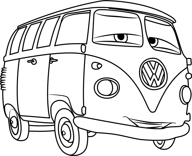 Cars Fillmore Coloring Pages Coloring Pages