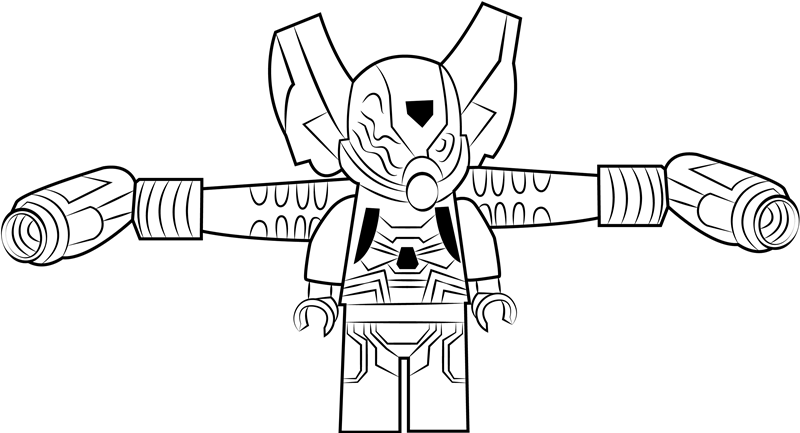 Yellow Jacket Lego Coloring Page - Free Printable Coloring Pages for Kids