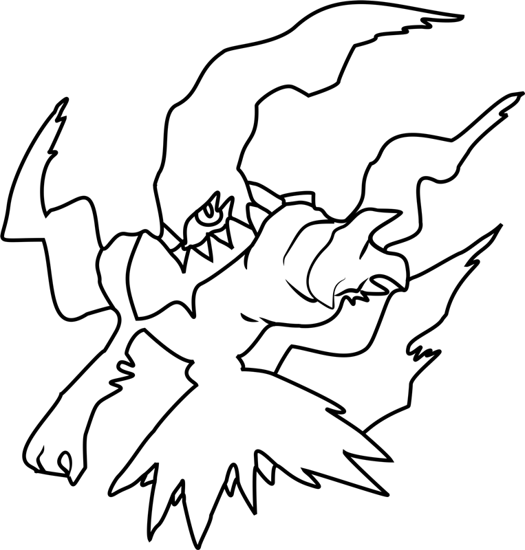 Darkrai Pokemon Coloring Page - Free Printable Coloring Pages for Kids