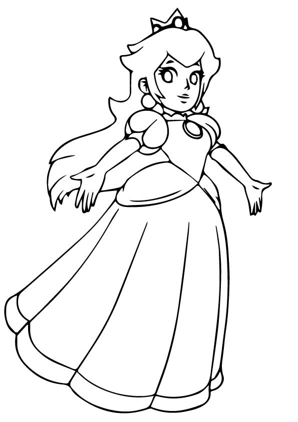 Free Coloring Pages Princess Peach / Pin On Coloring Pages For Kids