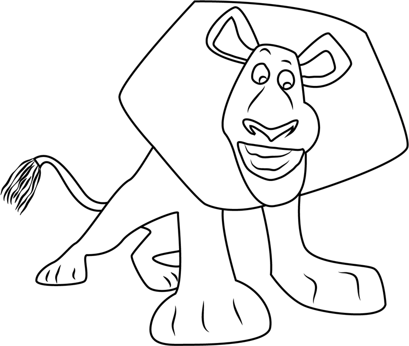 Happy Alex Coloring Page - Free Printable Coloring Pages for Kids