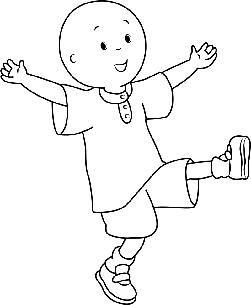 caillou coloring pages  coloring page blog