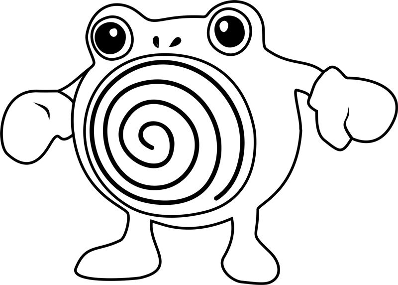 Poliwhirl Pokemon Coloring Page - Free Printable Coloring Pages for Kids