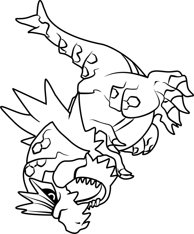 Tyrantrum Pokemon Coloring Page - Free Printable Coloring Pages for Kids