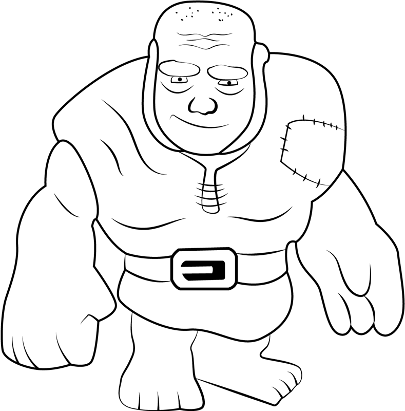 Giant Smiling Coloring Page - Free Printable Coloring Pages for Kids