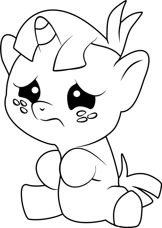 573 Cartoon Crying Coloring Page with disney character