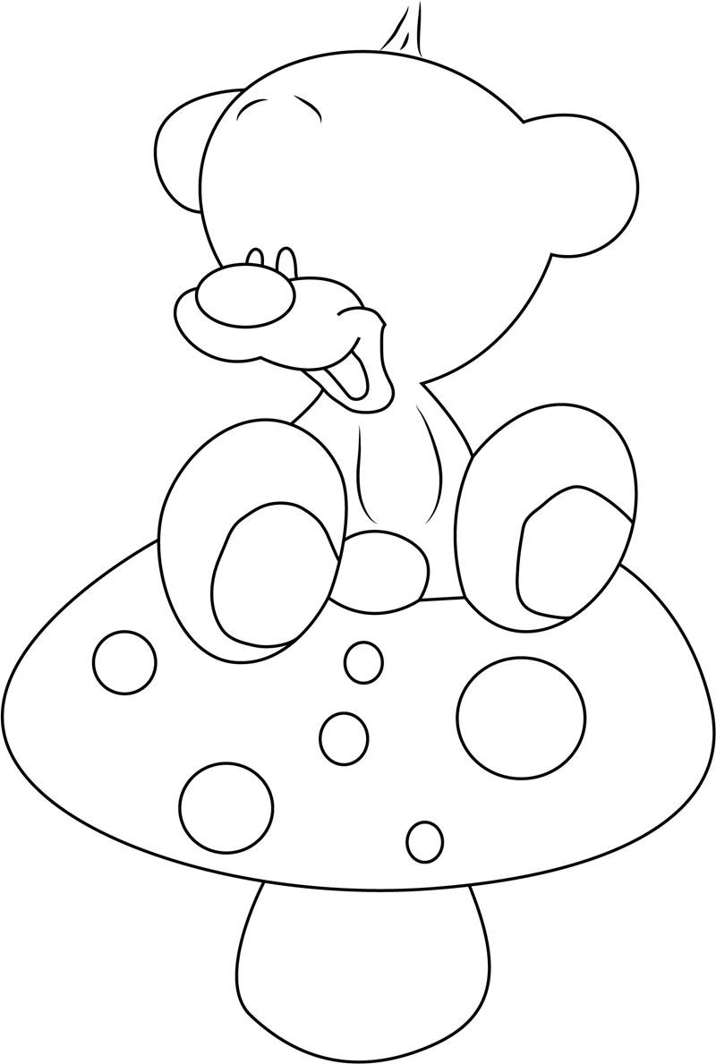 Download Pimboli On Mushroom Coloring Page - Free Printable ...