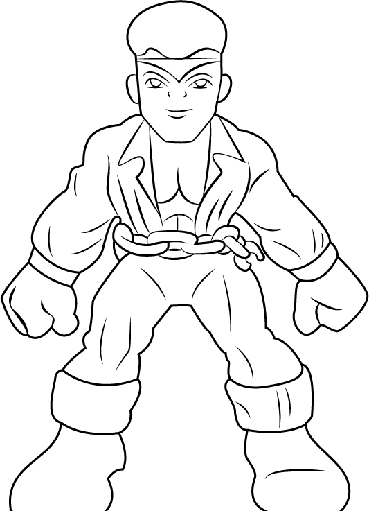 Strong Luke Cage Coloring Page - Free Printable Coloring Pages for Kids