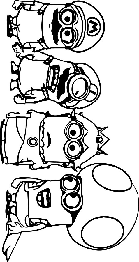 Download Funny Minions Coloring Page - Free Printable Coloring Pages for Kids
