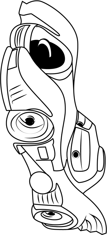 Bat Car From Cars Coloring Page - Free Printable Coloring Pages for Kids