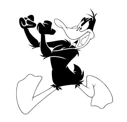 Daffy Duck Walking Coloring Page - Free Printable Coloring ...
