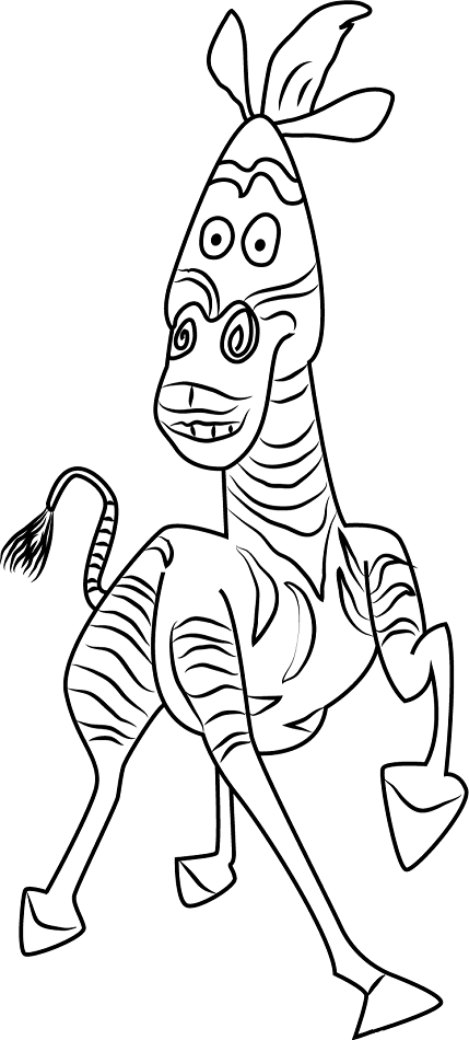 Download Marty From Madagascar Coloring Page - Free Printable Coloring Pages for Kids