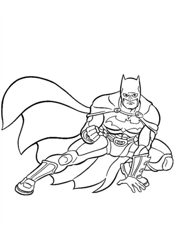 tô màu cho nhân vật batman