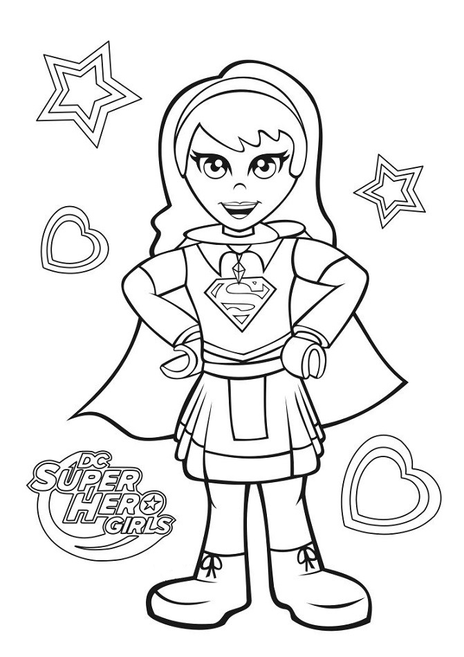 Supergirl Coloring Page - Free Printable Coloring Pages